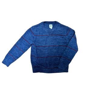 Gap Kids Blue Stripe Long-Sleeve Sweater, Size M